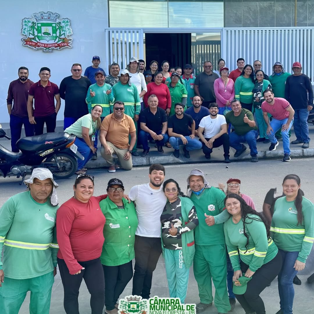 Câmara de Nova Floresta celebra Dia do Gari com café da manhã especial
