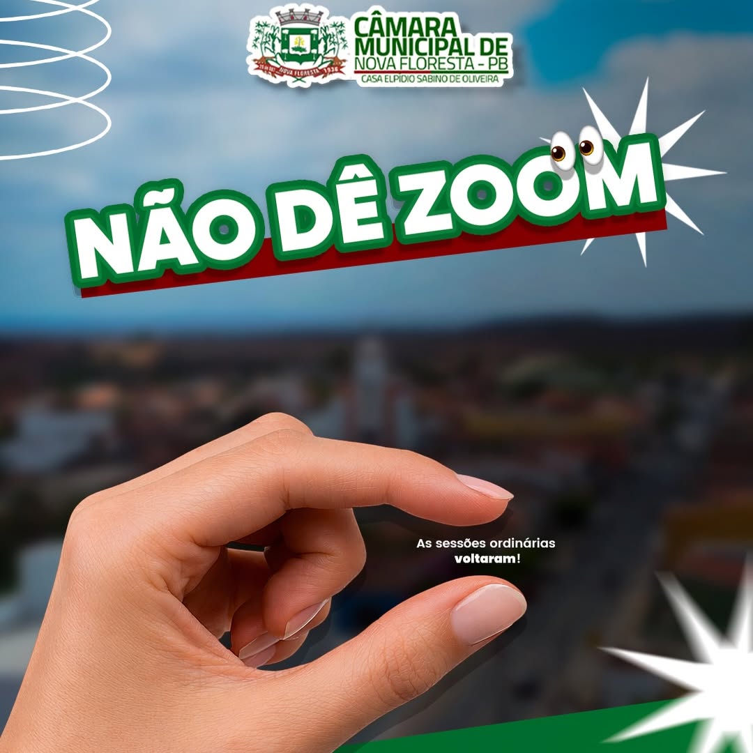 Câmara de Nova Floresta Retoma Sessões Ordinárias em 10 de Fevereiro