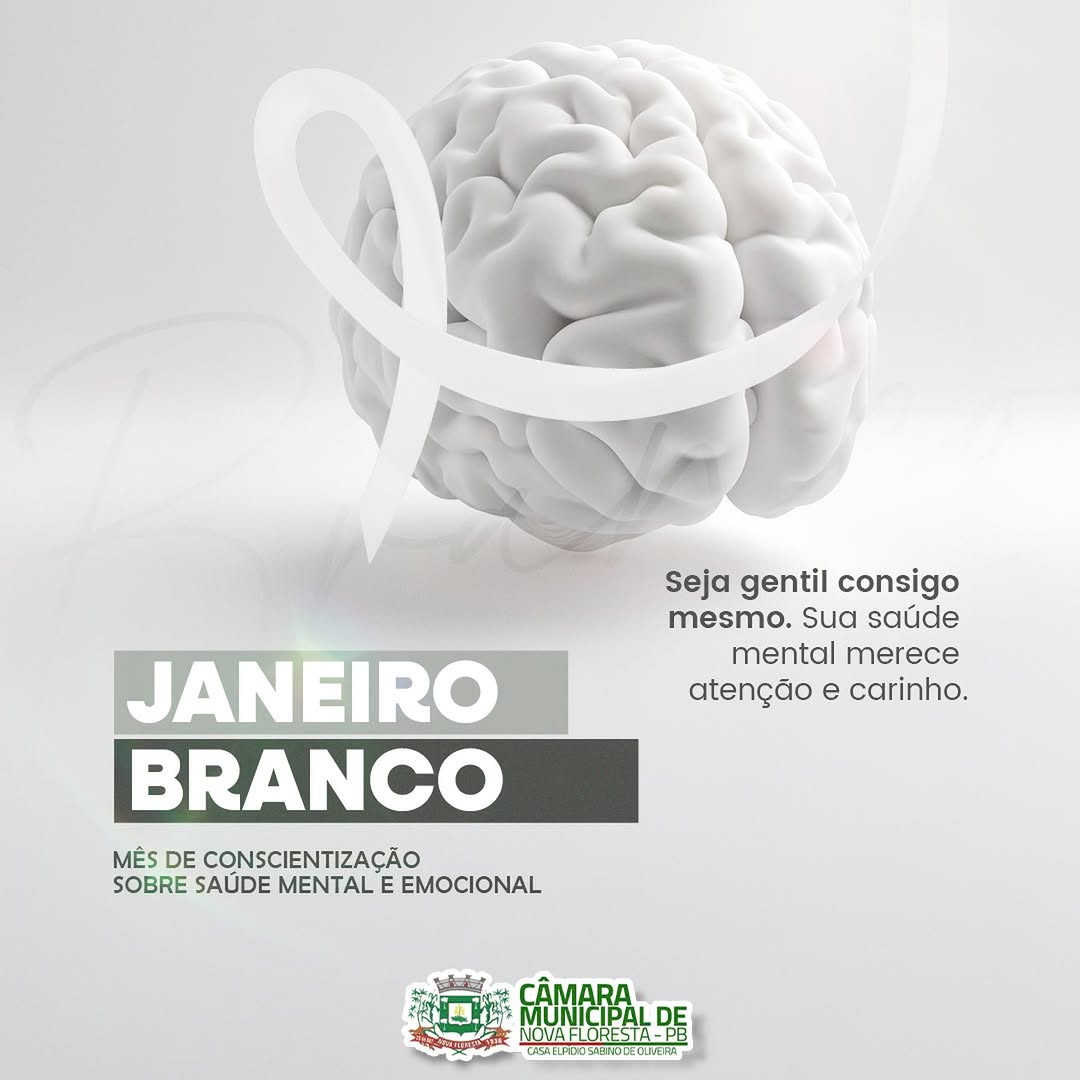 Janeiro Branco: Câmara de Nova Floresta reforça apoio à saúde mental